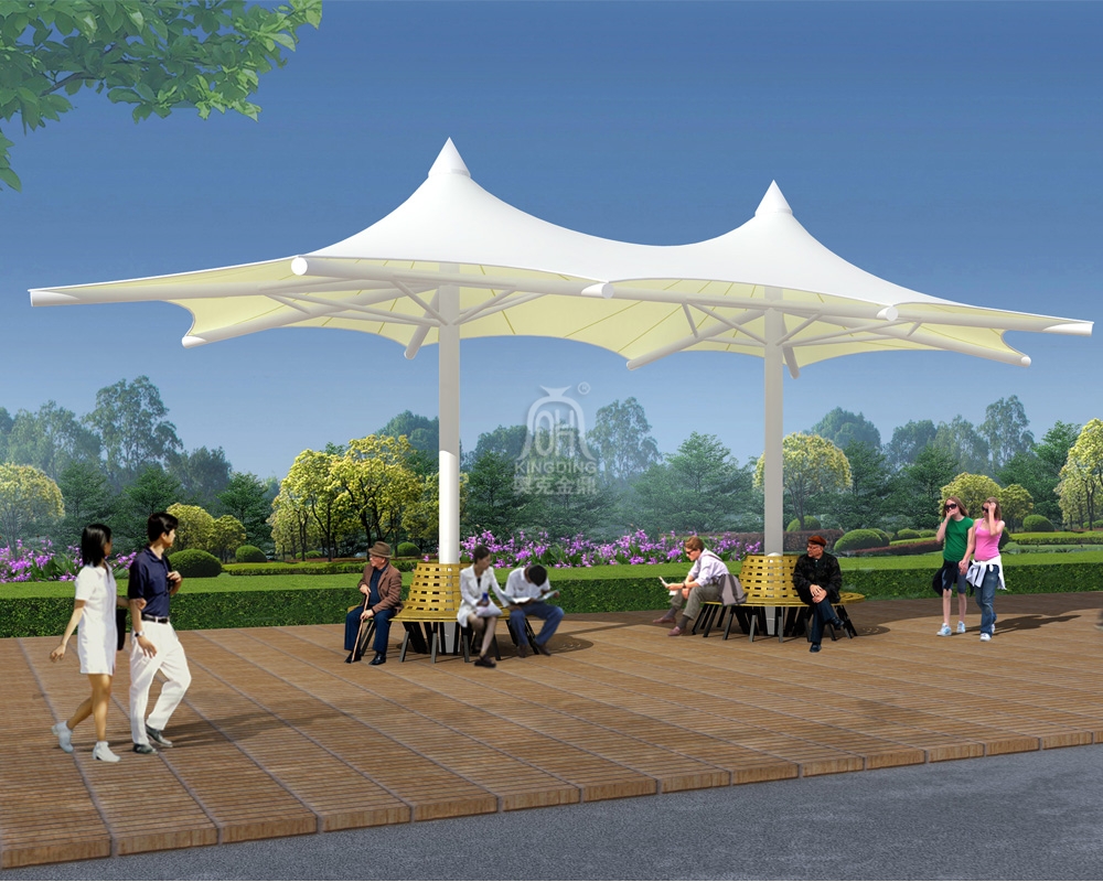 深圳華潤小徑灣沙灘吧PTFE膜結構 